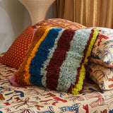 Sage x Clare | Henri Shag Cushion | Mahogany