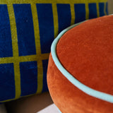 Sage x Clare | Castilo Round Velvet Cushion | Copper