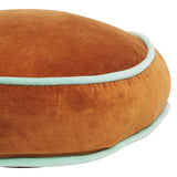 Sage x Clare | Castilo Round Velvet Cushion | Copper