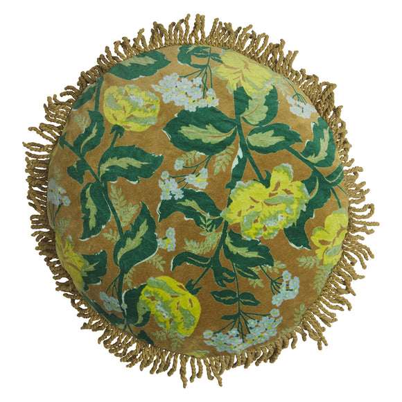 Sage x Clare | Margot Velvet Cushion | Olive
