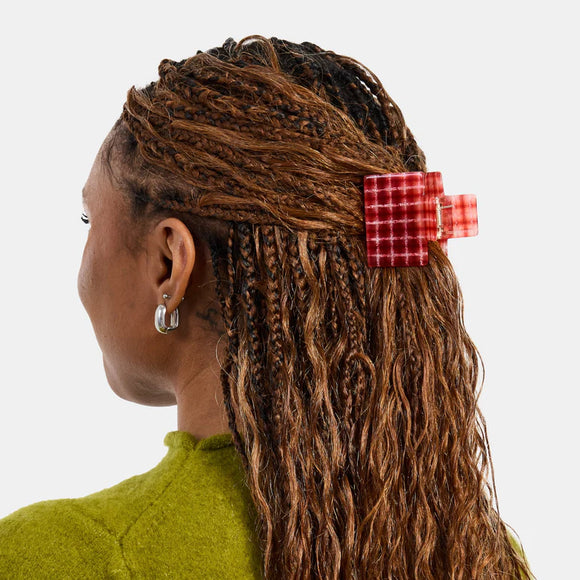 Chunks | Midi Box Claw | Red Plaid