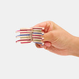 Chunks | Midi Claw Vanilla Stripe