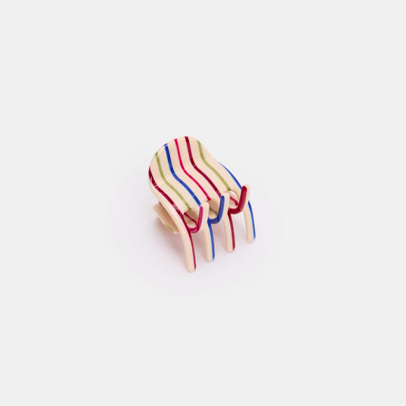 Chunks | Midi Claw Vanilla Stripe