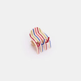 Chunks | Midi Claw Vanilla Stripe