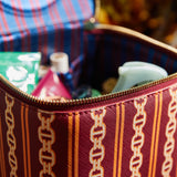 Sage x Clare | Acadia Cosmetics Bag | Mahogany