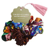 Sage x Clare | Ines Silk Scrunchie Set