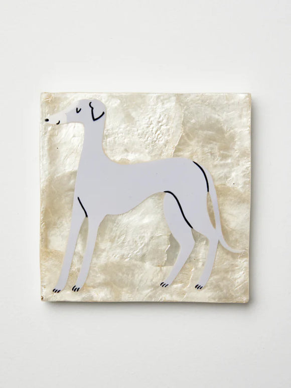 Jones & Co | Pup Greyhound Tile