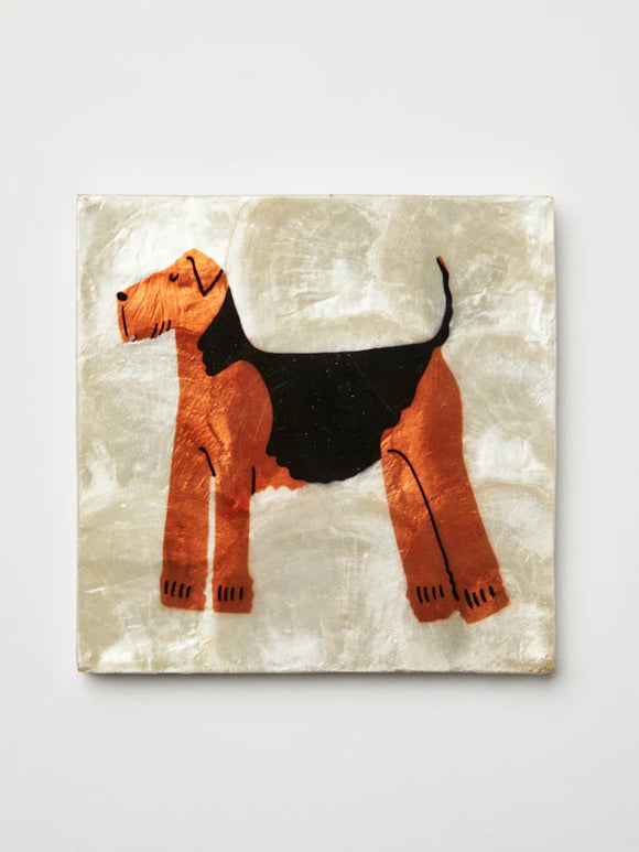 Jones & Co | Pup Airedale Tile
