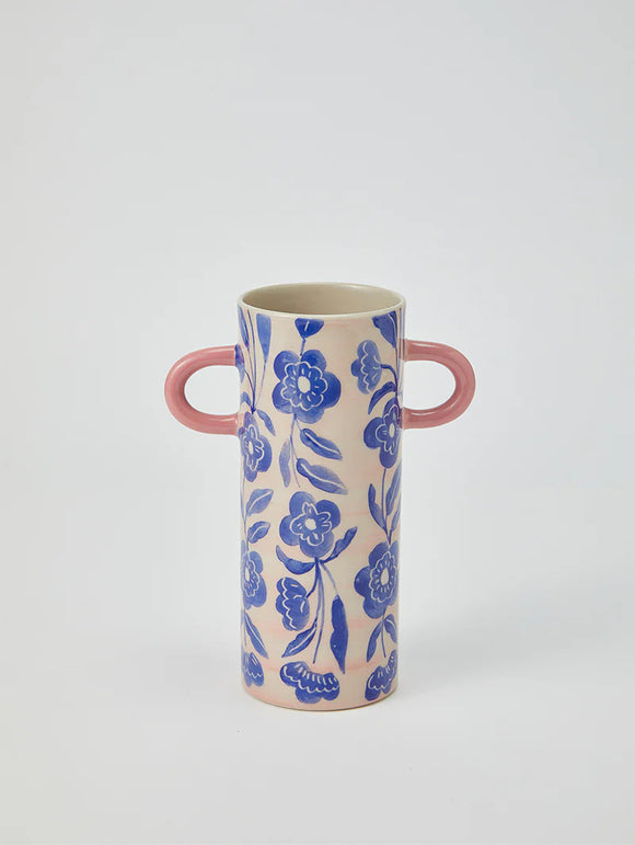Jones & Co | Griffe Blue Floral Bud Vase