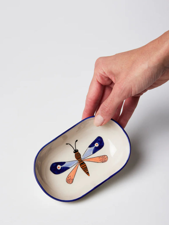 Jones & Co | Moth Party Dish | Blue