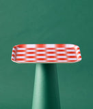 Wrap | Birch Serving Tray | Red Gradient Check Mini