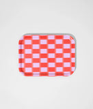 Wrap | Birch Serving Tray | Red Gradient Check Mini
