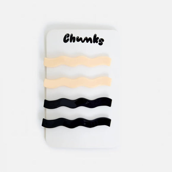 Chunks | Slides in Cream + Black