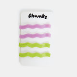 Chunks | Slides in Wavy Lilac + Lime