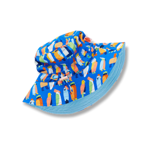 Halcyon Nights | Kids Sun Hat | Flamin' Galah Blue
