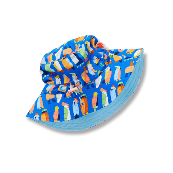 Halcyon Nights | Kids Sun Hat | Flamin' Galah Blue