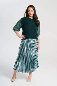 Olga de Polga | Aspen Alpaca Knit Vest | Teal