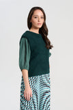 Olga de Polga | Aspen Alpaca Knit Vest | Teal