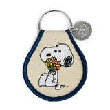 Three Potato Four | Snoopy Flower Bouquet Patch Keychain