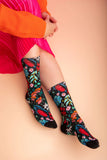 Julie White | Crew Socks | Flower Dance