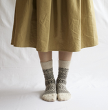 oslo wool jacquard sock | NISHIGUCHI KUTSUSHITA