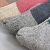 Boston | Wool Cotton Slab Sock | Nishiguchi Kutsushuita