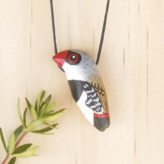 Songbird | Diamond Firetail | Whistle Necklace