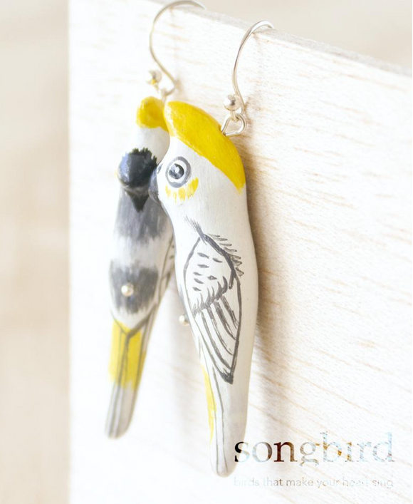 Songbird | Sulphur Crested Cockatoo Earrings