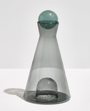Fazeek | Grey + Teal Glass Water Carafe