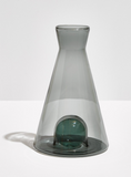Fazeek | Grey + Teal Glass Water Carafe