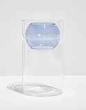 Fazeek | Clear + Blue Balance Vase