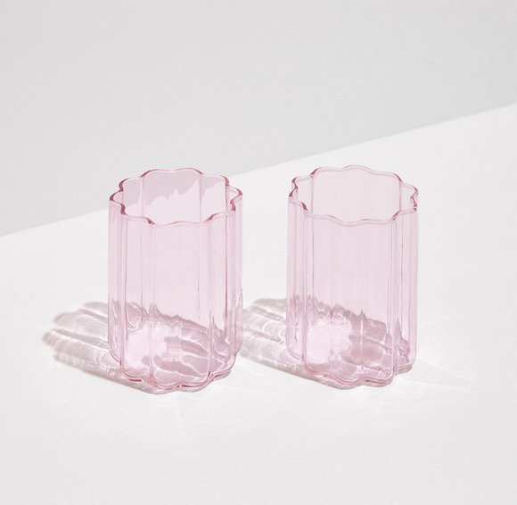 Fazeek | Wave Glassware | Pink