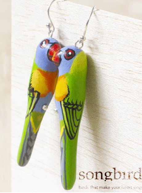 Songbird | Rainbow Lorikeet Earrings