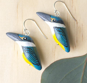 Songbird | Scared Kingfisher Earrings