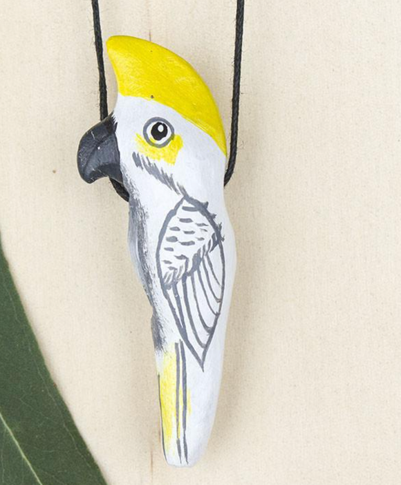Songbird | Sulphur Crested Cockatoo Whistle Necklace
