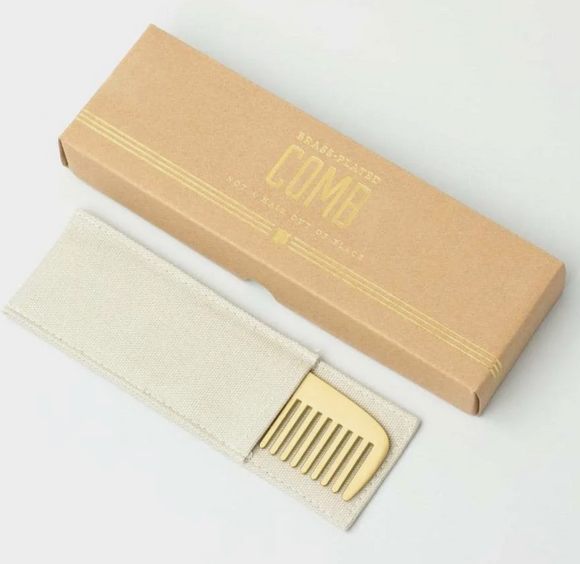 Brass Plated Comb | Not a Hair out of Place