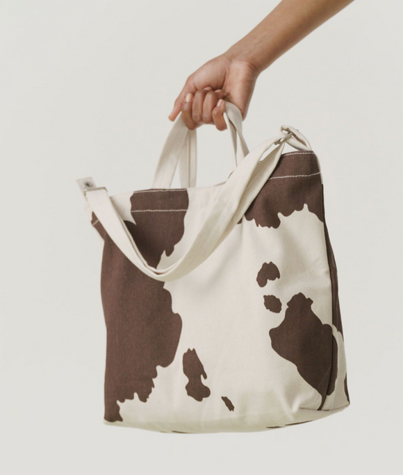 Baggu | Horizontal Duck Bag, Brown Cow