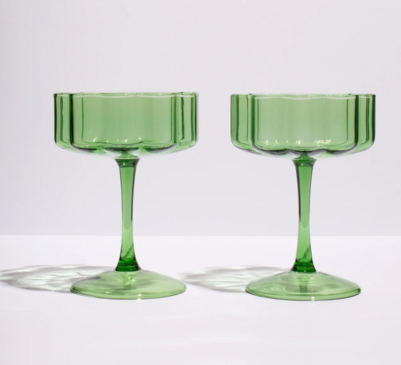 Fazeek | Coupe Glass, Green
