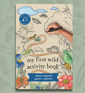 My first wild activity book | Nature inspired games + puzzles