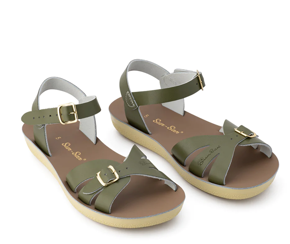 Saltwater sandals olive shop