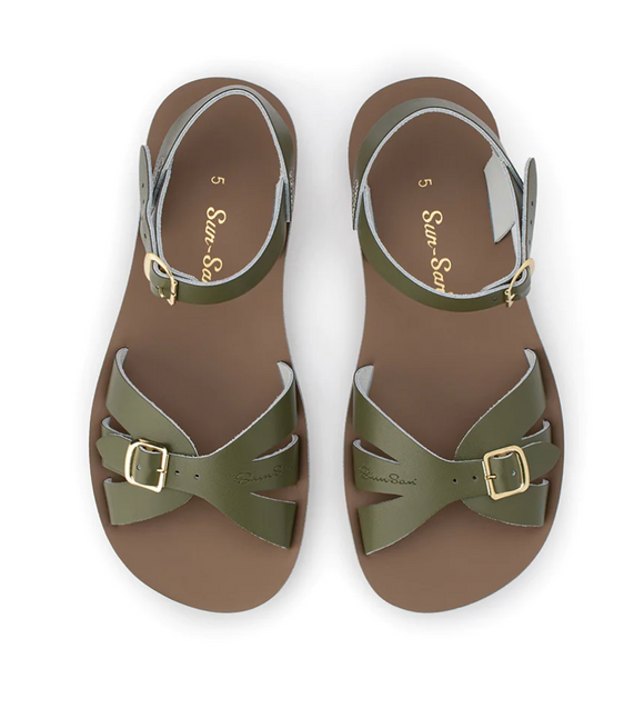 Salt Water Sandals | Sun- San Boardwalk | Olive | Adult