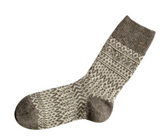 oslo wool jacquard sock | NISHIGUCHI KUTSUSHITA