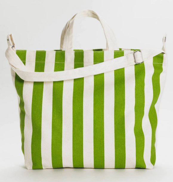 Baggu | Horizontal Zip Duck Bag, Green Awning