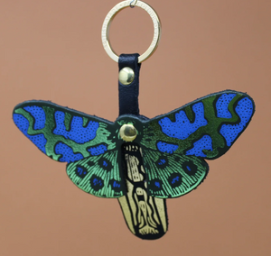 Ark Colour Design | Butterfly Key Fob | Dark Green/Pale Green