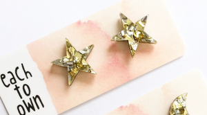 Each To Own | Celestial Stud | Star | Gold + Silver Confetti