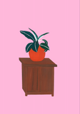 5. Sideboard with plant